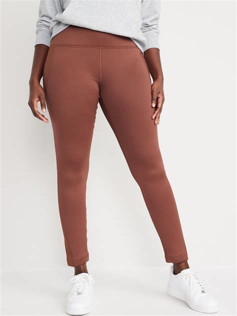 nude fleece leggings|Fleece Lined Leggings Nude